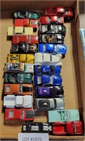 FLAT BOX OF 1/64 SCALE TOY VEHICLES