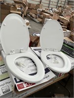 (2) Mansfield Slow and Quiet Close Toilet Seat
