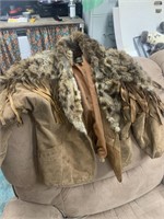 Women’s vintage suede & fur Polo Norte jacket