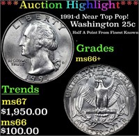 ***Auction Highlight*** 1991-d Washington Quarter