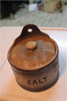 Antique Hanging Salt Box with lid