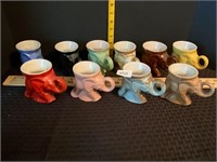 Frankoma GOP Elephant Mugs 1970-79