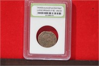 A Slabbed Large Bronze Roman Coin