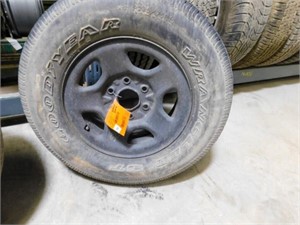 Goodyear P235/75R16, spare, tire worn some