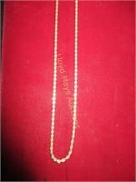 14k Gold Rope Chain - 10"