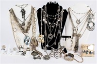 Jewelry Lot of Costume Necklaces, Bracelets +