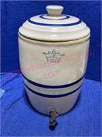 1970's Crown #4 stoneware water jug & lid