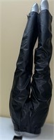 NWT Black fake leather pants sz 7 Women's NEW