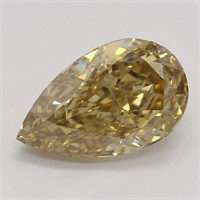 2.17ct,Brn. Yellow/IF,Type IIa GIA Diamond