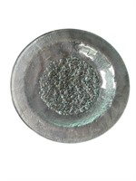 Vintage Textured Glass Serving Saucer