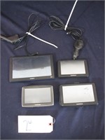 Lot Of 4 Various Automobile GPS Systems