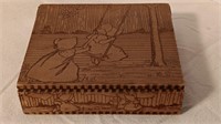 5" x 6" Bonnet Babies Wooden Handkerchief Box.