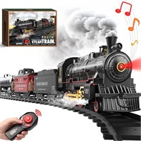 NEW $136 Steam Train Set w/Sound & Light w/Remote