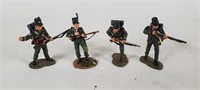 4 Britain Cast Metal Army Rifleman Figures