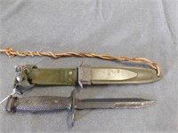 997- Vintage US M7 Bayonet With Sheath