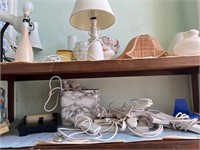 Collection of Extension Leads, Lamps etc.