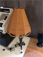 Decorator Lamp with Beaded Shade