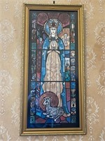 Our Lady Queen of Ireland, Stained Glass Style