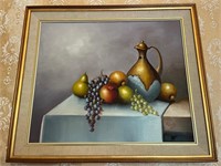 Still Life of Fruit, Oil on Canvas