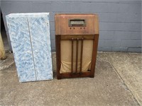 Vintage Phonograph (needs repairs) & Cabinet