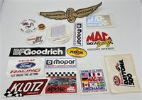 Lot Of Vintage Racing Related Decals & More