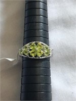 Sterling Silver and Gemstone Ring Size 8