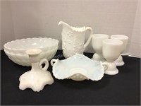 Milk Glass (8 Pieces)