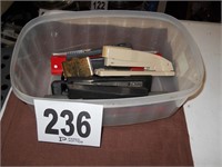 Staplers/Hole Punch Box Lot