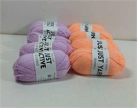 Premier Just Yarn and Active Worsted New  5 Lilac