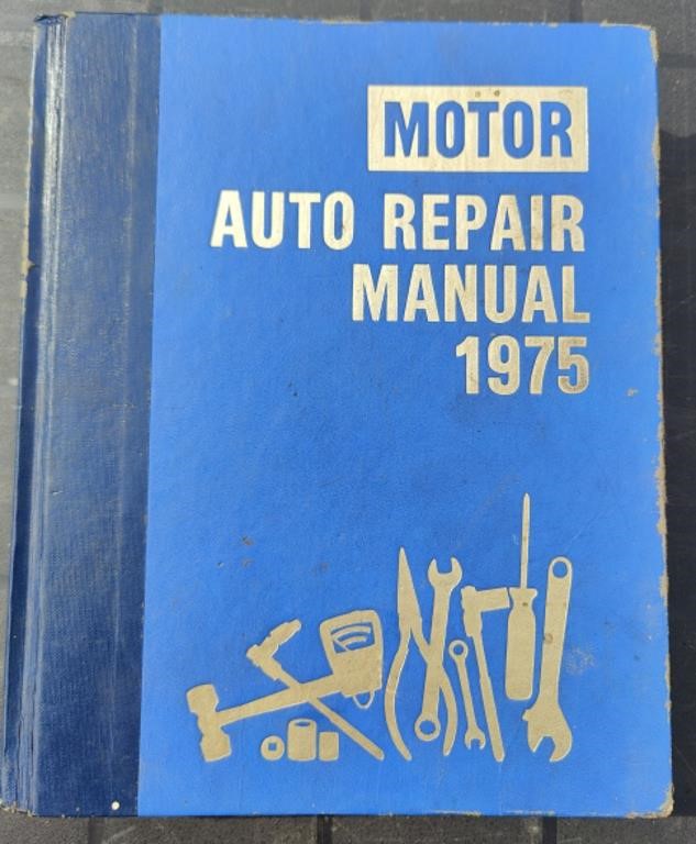 1975 Car Auto Repair Hardcover Manual