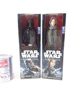 2 figurines Star Wars dolls