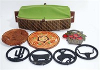 Electric Bun Warmer and Trivets of various