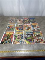 Vintage Marvel comics superhero books