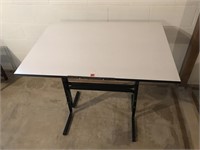 Adjustable Art Table (42"W x 24"D x 27"H)