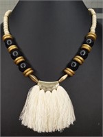 32" Mudpie beaded necklace
