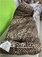 Leopard print body pillow