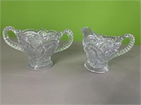 Imperial Glass sugar and creamer