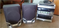 Philips magnavox CD and Tape player with 2