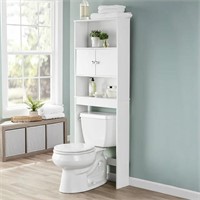 White Bathroom Space Saver AZ4