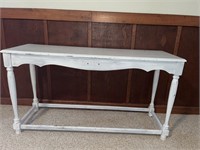 Painted wooden entry/sofa table
