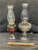 2 oil lamps