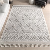 nuLOOM Ansley Moroccan Lattice Rug  7x9 Beige