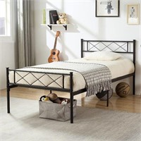 Twin Metal Platform Bed Frame