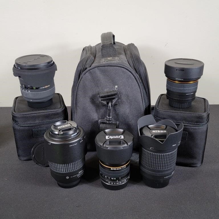 Nikon, Sigma, Opteka & Rokinon Lenses