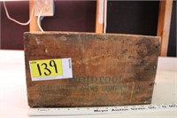 Remington Arms wooden 20 gauge shell box