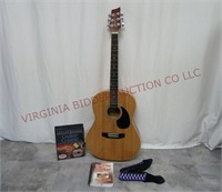 Kona Acoustic Guitar Model K394D & Accessories