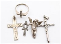 Sterling Silver Religious Jewelry Pendants & Rings