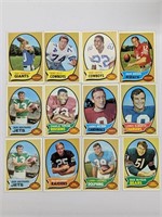 1970 Topps Football (12 Cards) w/Dick Butkas