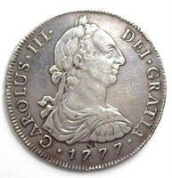 1777-MJ 8 Reales XF+ Carlos III