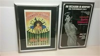 Two Framed Entertainment Posters